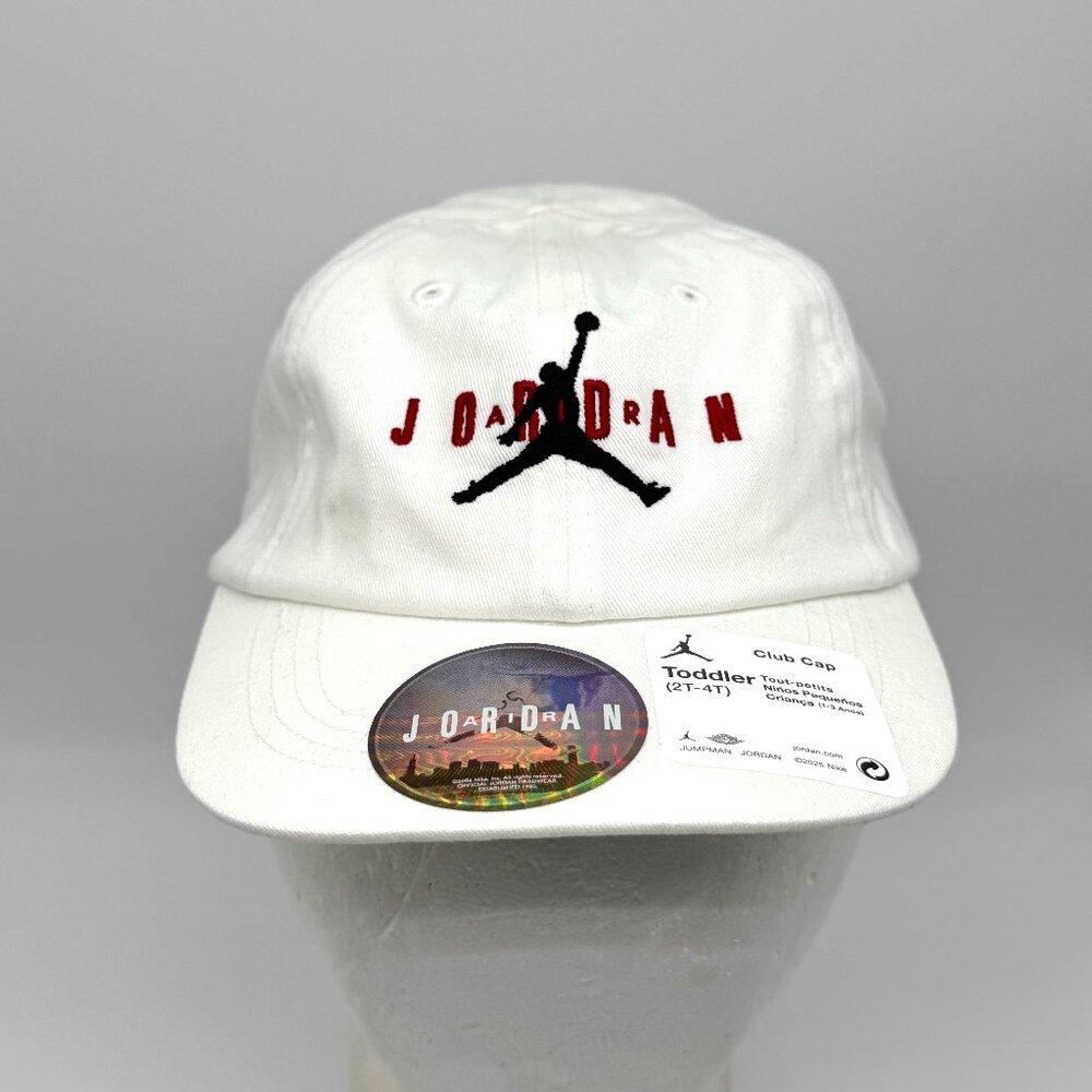Air Jordan Toddler Club Cap / Hat NWT Size 2T-4T White New